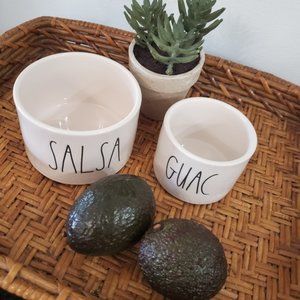 Rae Dunn Salsa & Guac Serving Bowls